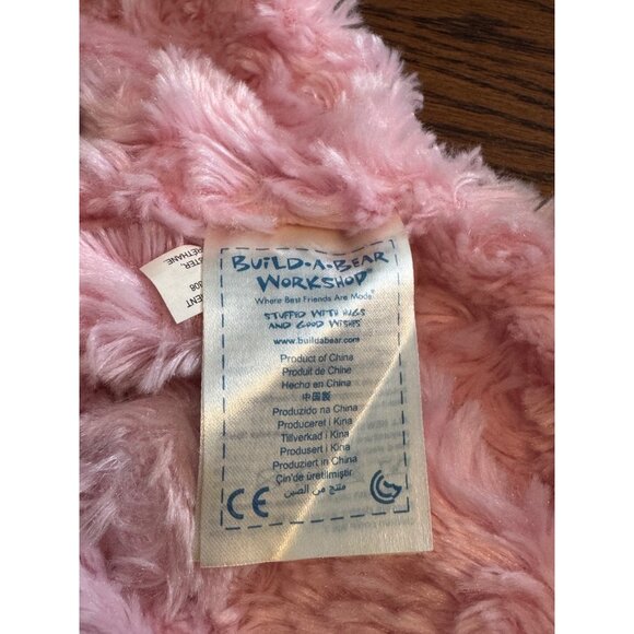 Build-A-Bear Workshop Swirls Cuddles Bear Skin 16" Pink 2009 Unstuffed BAB Paw - Picture 4 of 7
